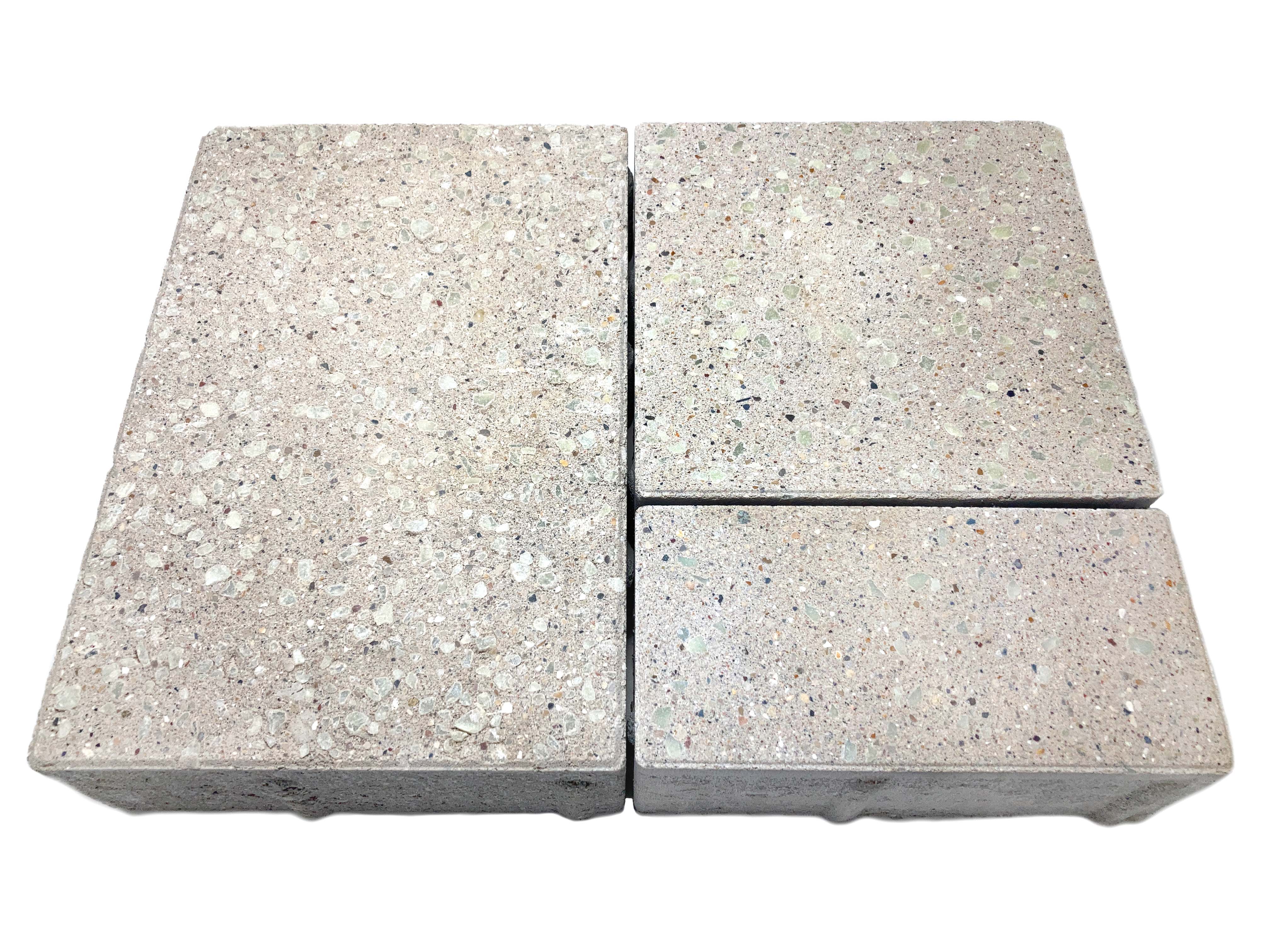 Discovery Combo Pavers 4"x 8", 8"x 8", 8"x 12" 70mm-60mm Glacier