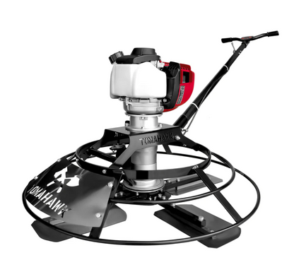 JXPT30H30" Portable Concrete Power Trowel with 18ft Bull Float Handle Honda GX35 Engine
