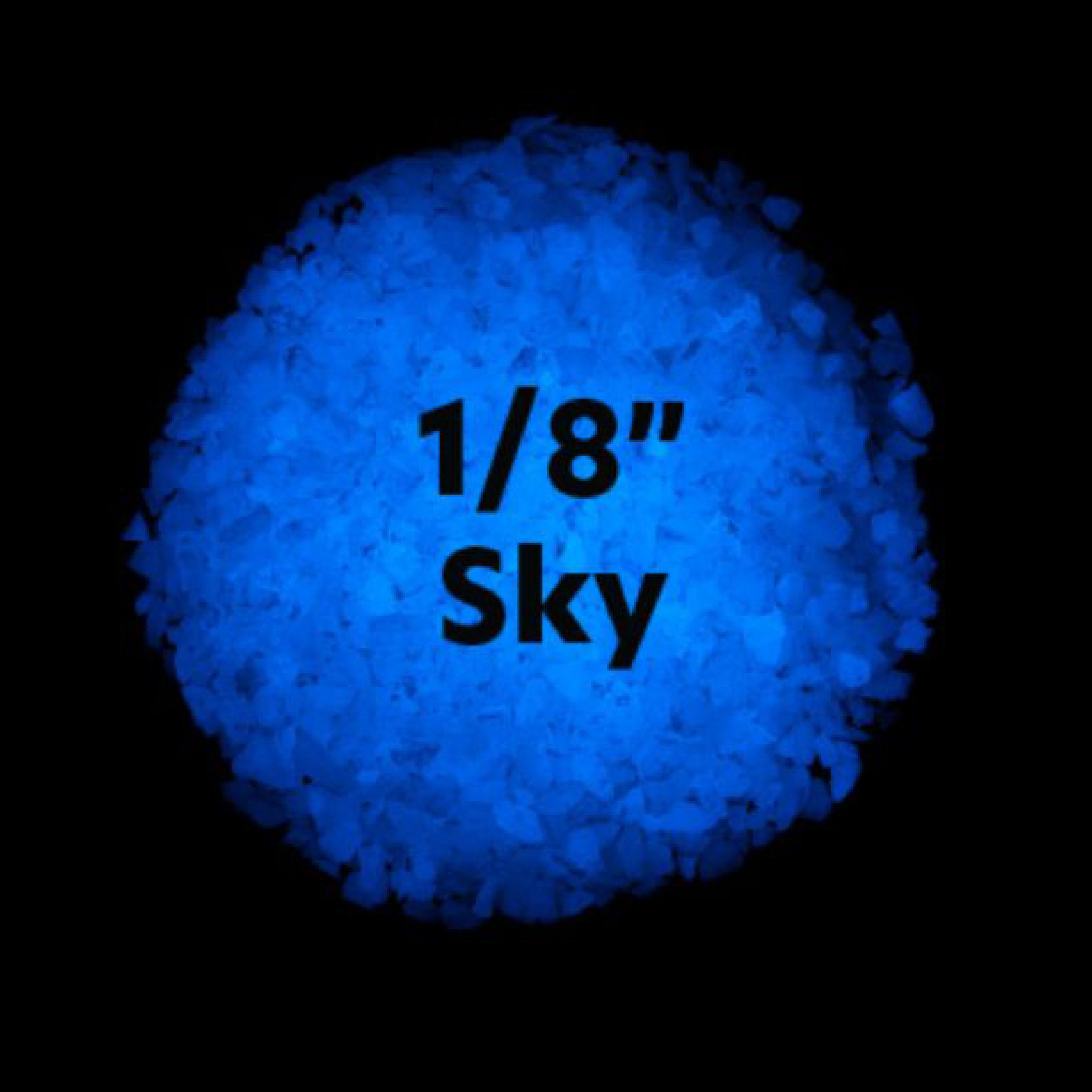 1/8 Inch Sky Glowing Stones Glass 5lb $220.75 | Resin Rock