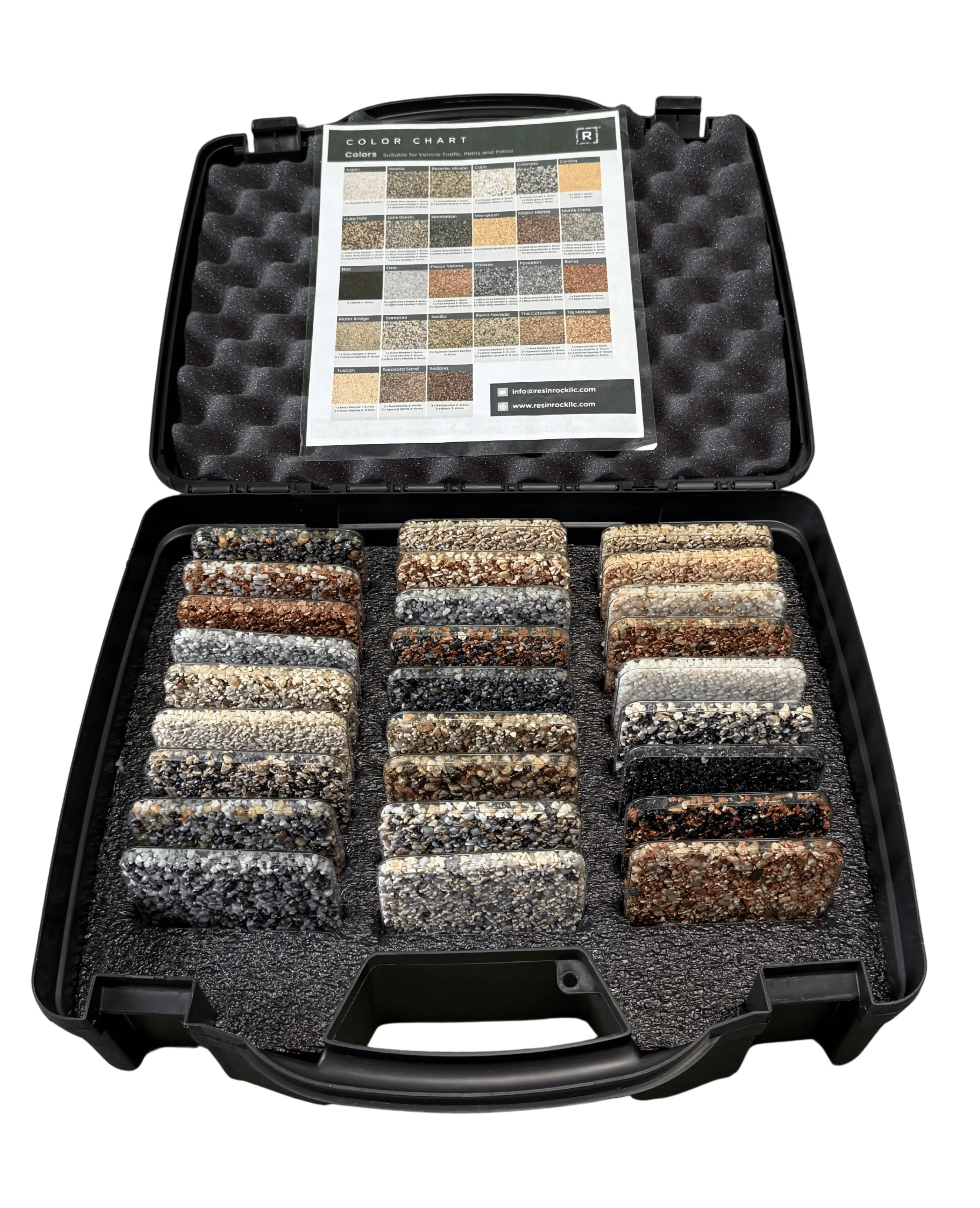 Resin Rock Sample Case - 27 Color Blends