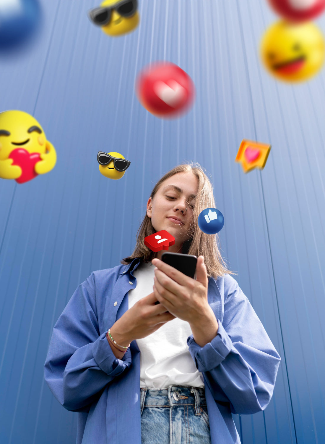 Content creator filming a resin-bound installation